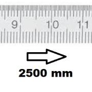 HORIZONTAL FLEXIBLE RULE CLASS II LEFT TO RIGHT 2500 MM SECTION 20x1 MM<BR>REF : RGH96-G22M5D150